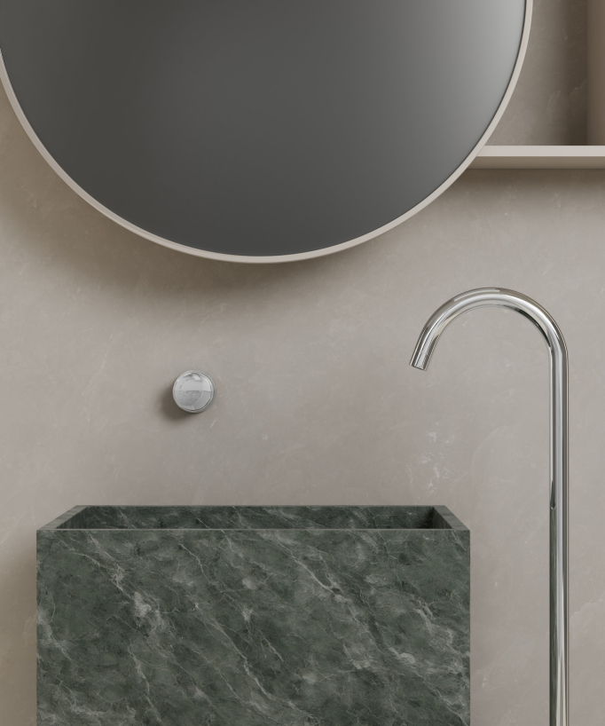 Tall Vessel Basin Mixer Tap No Flow Control Chrome - Leros