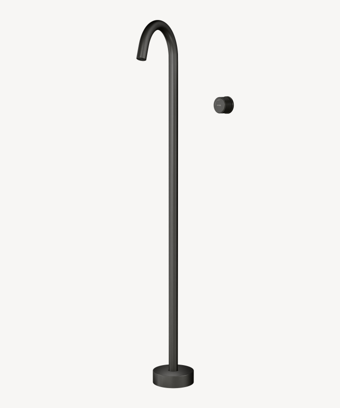 Tall Vessel Basin Mixer Tap No Flow Control Gunmetal - Leros