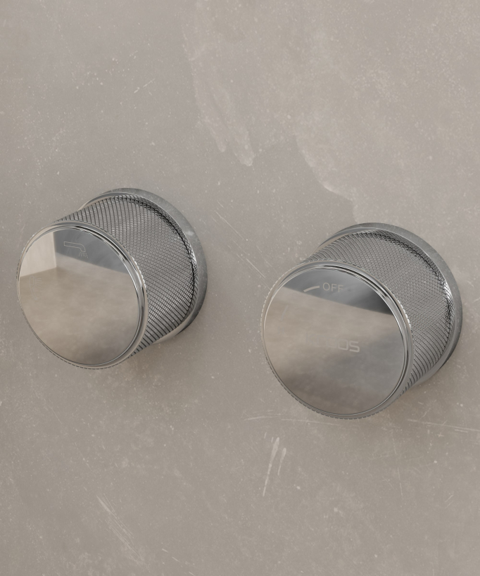 Freestanding & Wall-Mounted Built-In Bath Mixer Tap Chrome - Leros