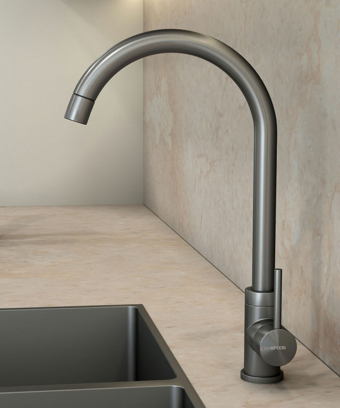 Kitchen Mixer Tap - Gunmetal - Corbeau