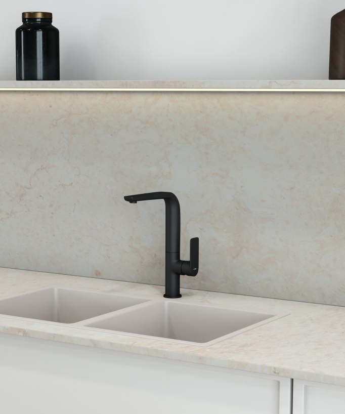 Sink Mixer Tap - Black - Nunki