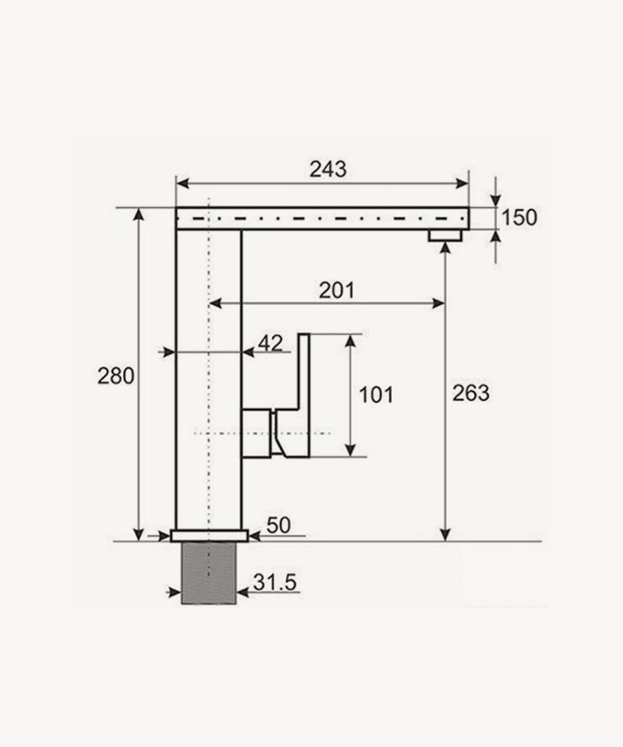 Sink Mixer Tap - Chrome - Sirius