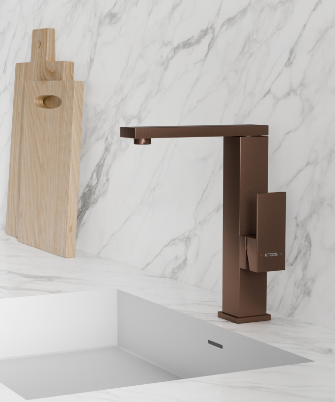 Kitchen Sink Mixer Tap Brushed Rose Gold - Sirius
