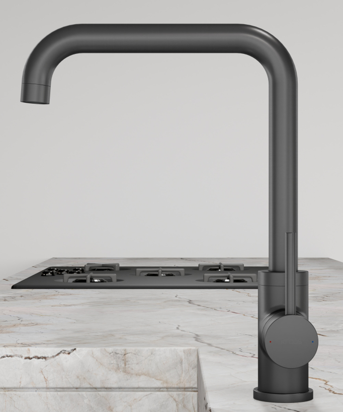 U-Shaped Kitchen Mixer Tap Gunmetal - Corbeau