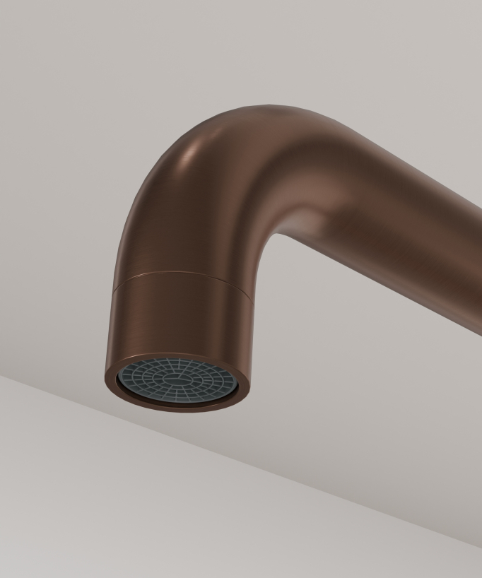 U-Shaped Kitchen Mixer Tap Brushed Rose Gold - Corbeau