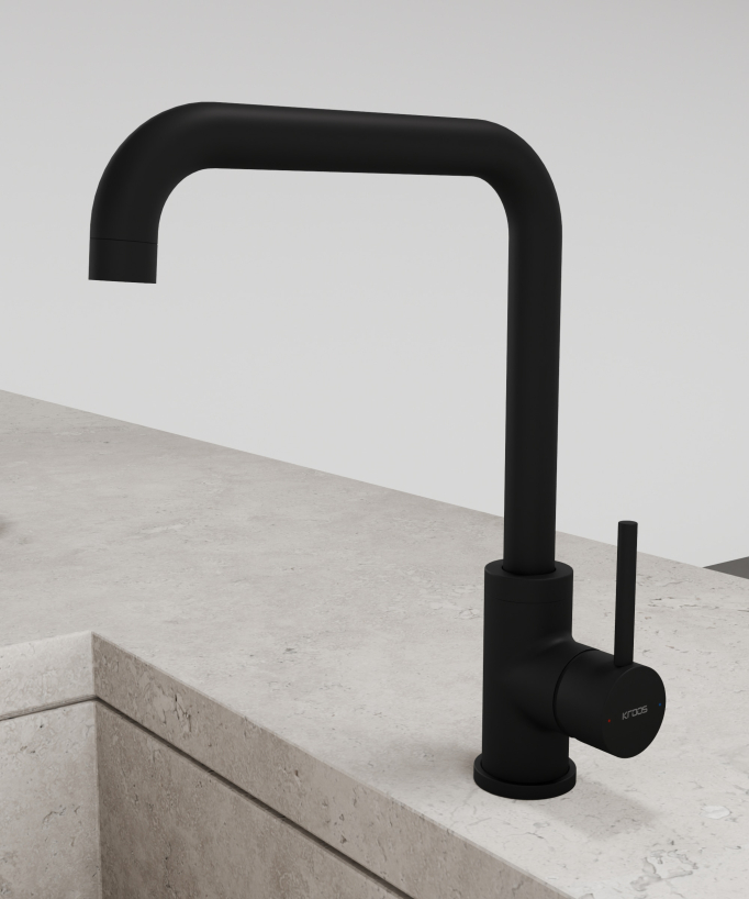 U-Shaped Kitchen Mixer Tap Matte Black - Corbeau