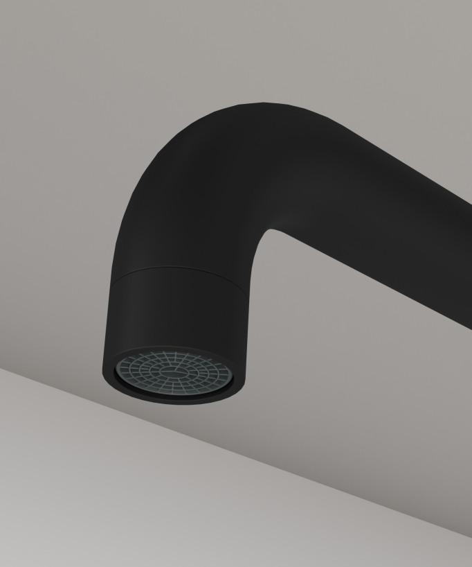 U-Shaped Kitchen Mixer Tap Matte Black - Corbeau