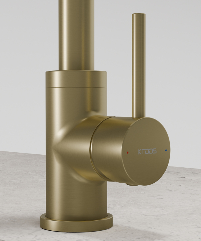 U-Shaped Kitchen Mixer Tap Brushed Gold - Corbeau