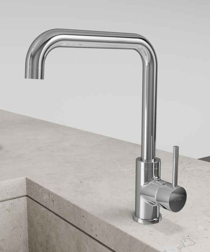 U-Shaped Kitchen Mixer Tap Chrome - Corbeau