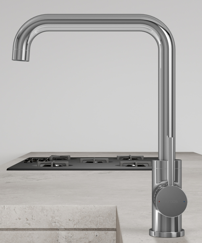 U-Shaped Kitchen Mixer Tap Chrome - Corbeau