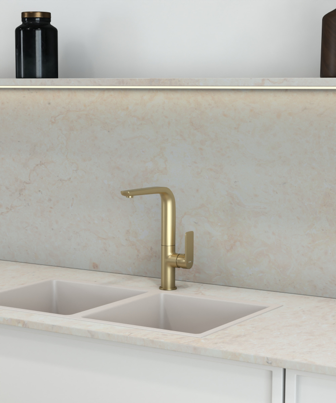 Sink Mixer Tap - Brushed Gold - Nunki