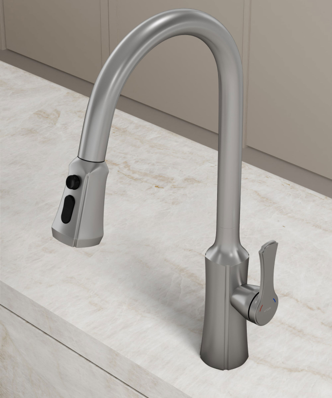 Sink Mixer Tap - Brushed Nickel - Beata