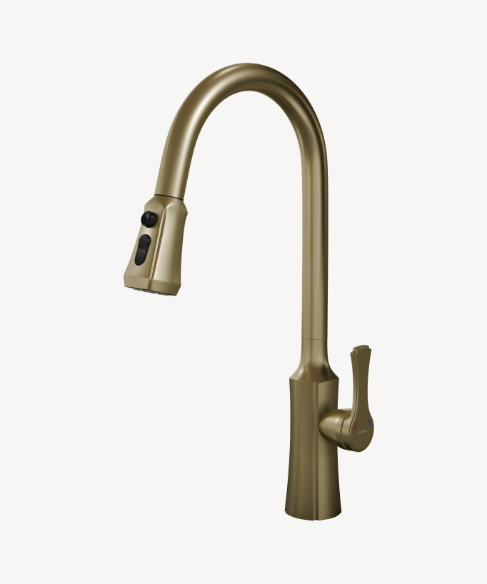 Sink Mixer Tap - Brushed Gold - Beata
