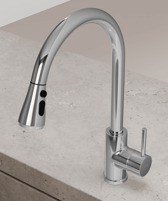 Kitchen Mixer Tap & Pull-Out Spray - Chrome