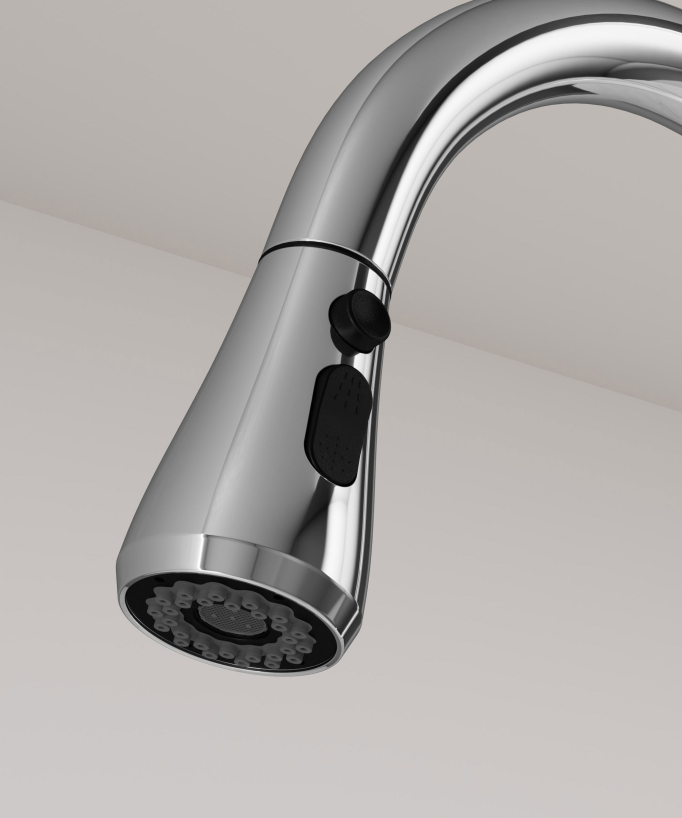 Kitchen Mixer Tap & Pull-Out Spray - Chrome