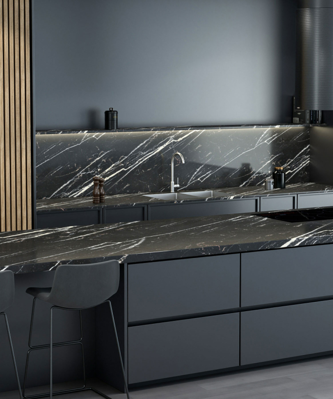 Kitchen Mixer Tap - Brushed Nickel - Corbeau