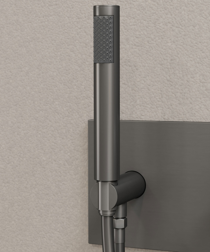 Two-Function Concealed Shower Column - Gunmetal - Nunki