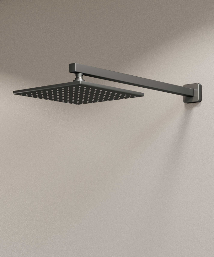 Two-Function Concealed Shower Column - Gunmetal - Nunki