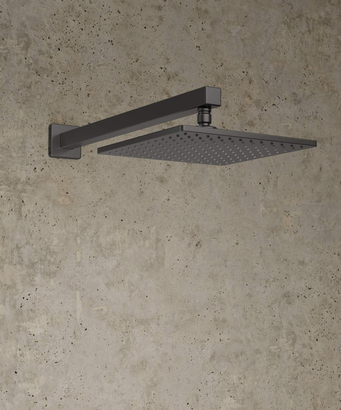 Thermostatic Concealed Shower Column - Gunmetal - Sirius