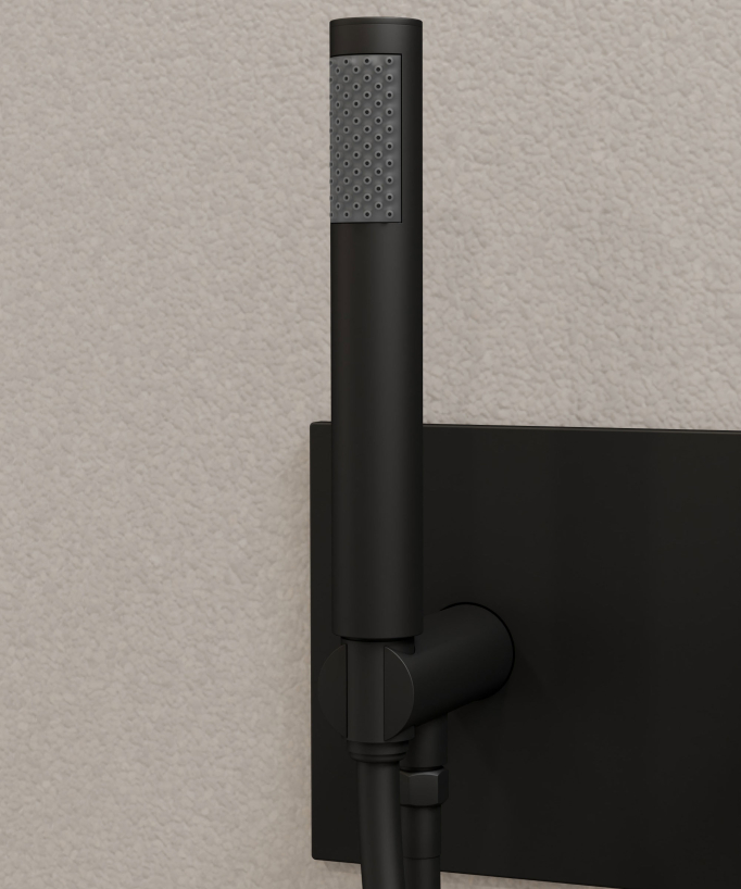Two-Function Concealed Shower Column - Black - Nunki