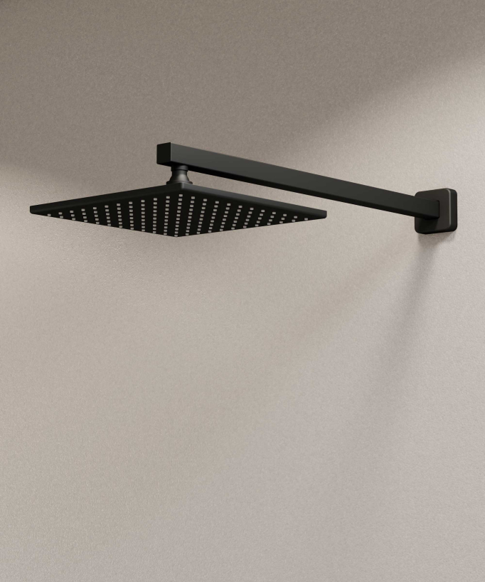 Two-Function Concealed Shower Column - Black - Nunki