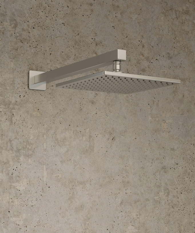 Thermostatic Concealed Shower Column - Brushed Nickel - Sirius