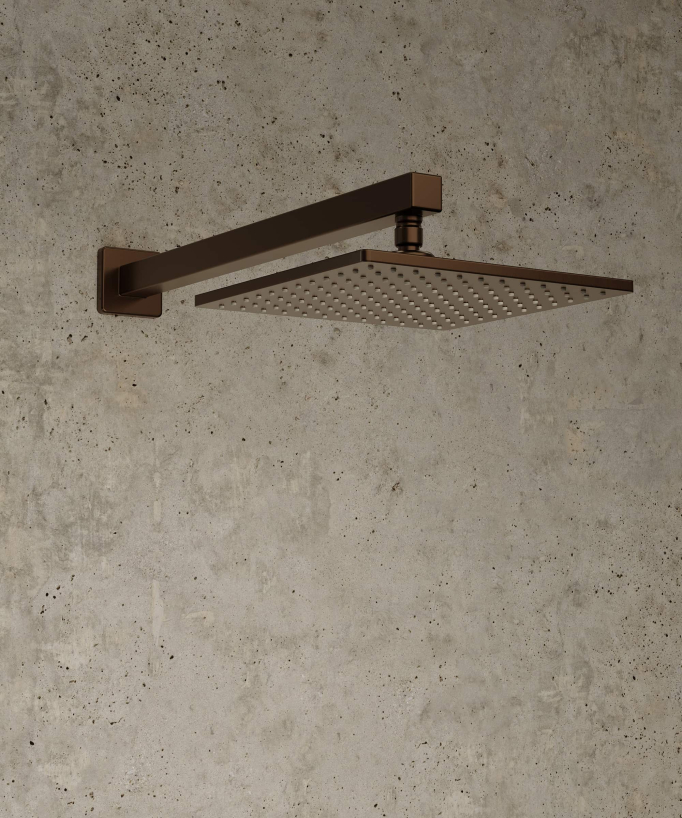 Thermostatic Concealed Shower Column - Brushed Rose Gold - Sirius