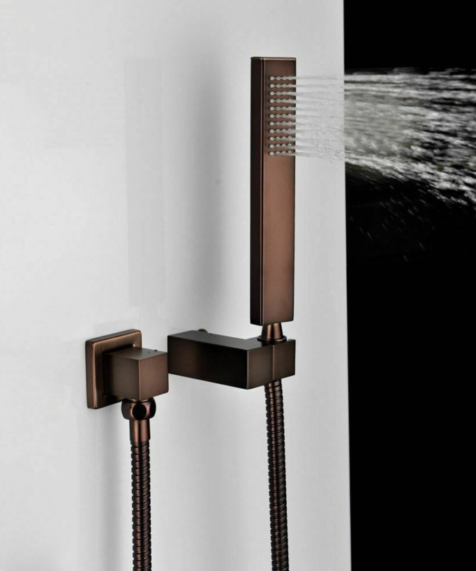 Celaya Copper Multifunction Thermostatic Concealed Shower Column