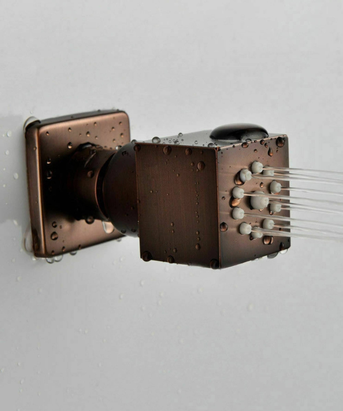 Celaya Copper Multifunction Thermostatic Concealed Shower Column