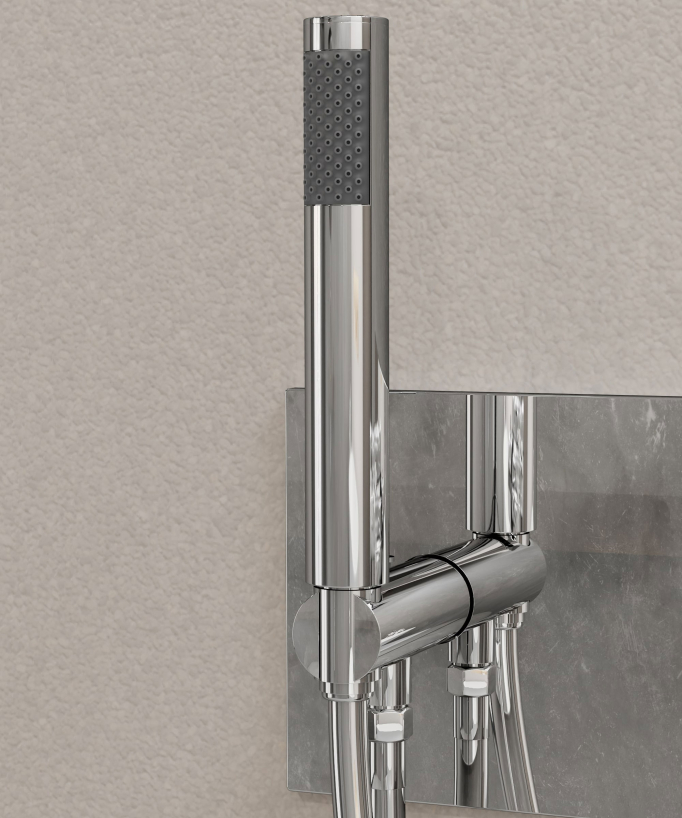 Two-Function Concealed Shower Column - Chrome - Nunki