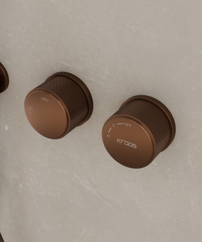 Concealed Shower Pack without Flow Control - Brushed Rose Gold - Leros