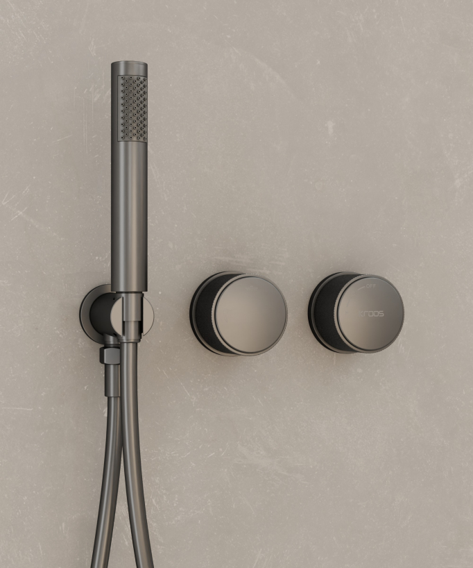 Concealed Shower Set Without Flow Control Gunmetal - Leros