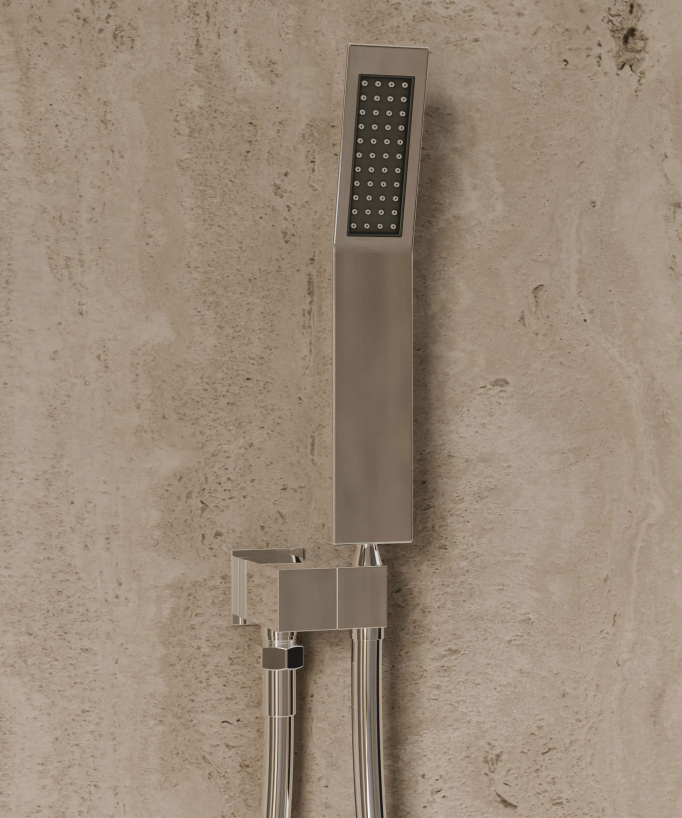 Ceiling-Concealed Thermostatic Shower System - Chrome