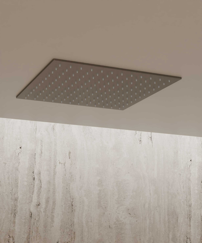 Ceiling-Concealed Thermostatic Shower System - Gunmetal