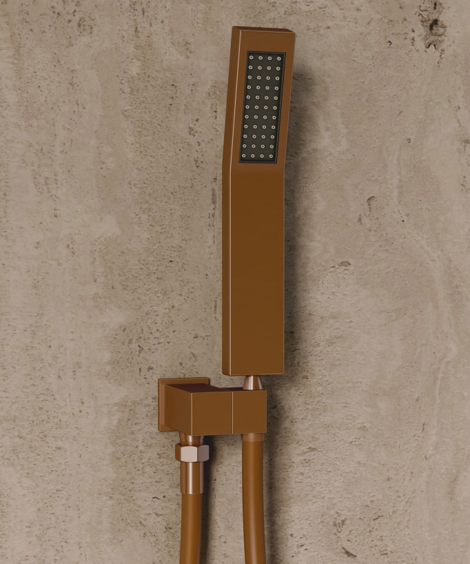 Ceiling-Concealed Thermostatic Shower System - Brushed Rose Gold