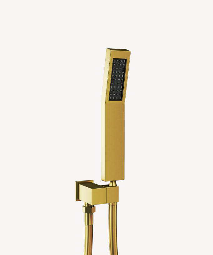 Ceiling Mounted Thermostatic Shower System 500 mm with 3 Body Jets Gold - Sirius