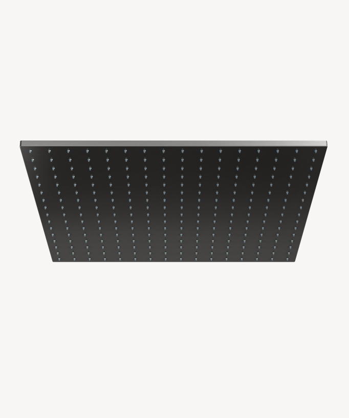 Ceiling Mounted Thermostatic Shower System 500 mm with 3 Body Jets Gunmetal - Sirius
