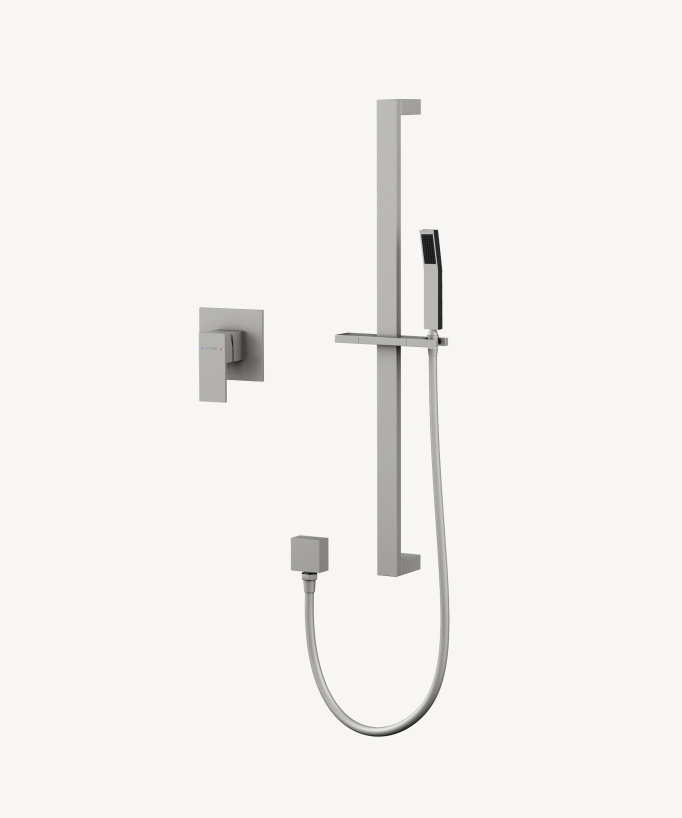 Concealed Shower Mixer with Rail and Hand Shower Set - Sirius