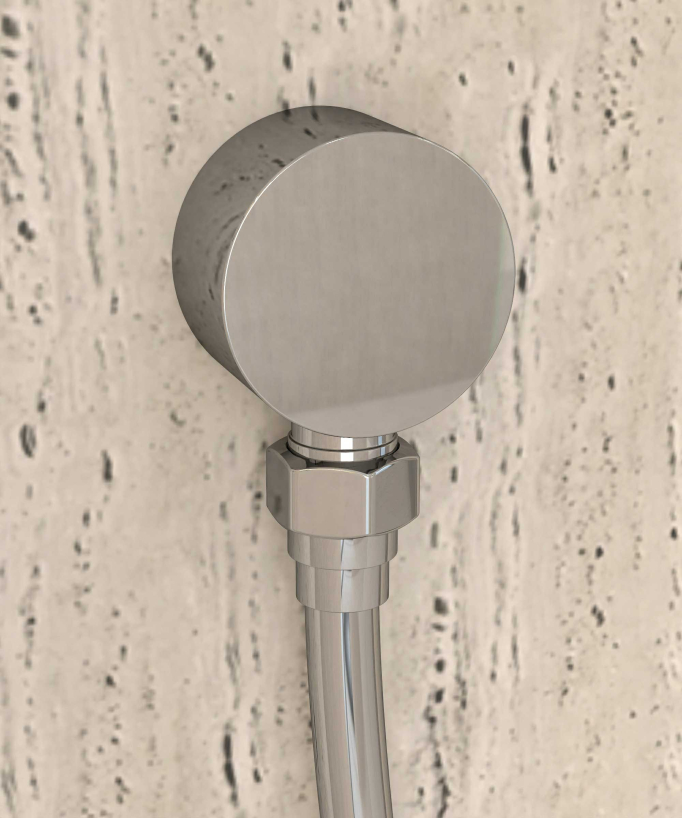Concealed Shower Mixer with Rail and Hand Shower Set - Chrome - Corbeau