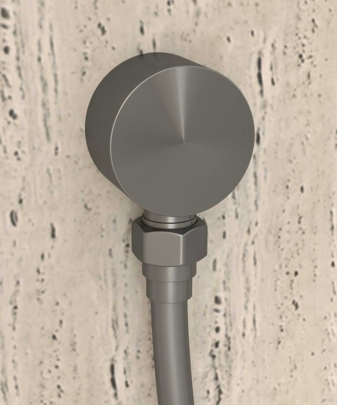 Concealed Shower Mixer with Rail and Hand Shower Set - Gunmetal - Corbeau
