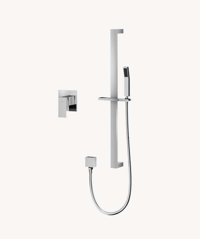 Concealed Shower Mixer with Rail and Hand Shower Set - Sirius
