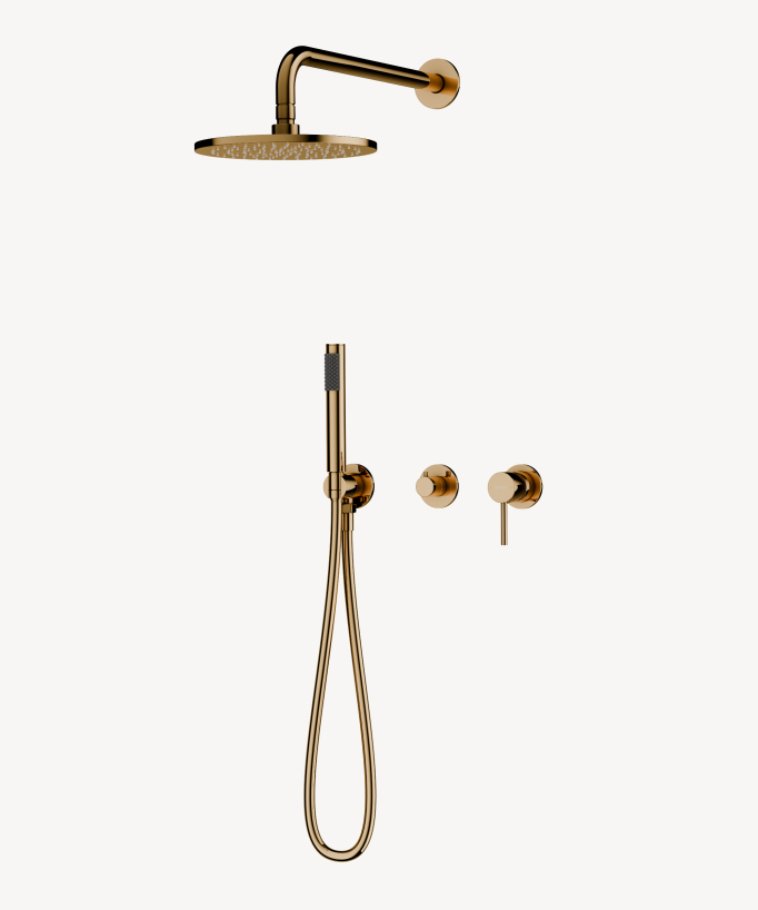 3-Hole Concealed Shower Column Gold - Corbeau