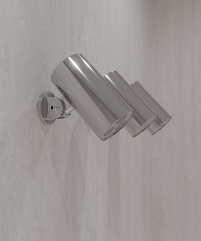 Thermostatic multi-spray shower pack with adjustable shower head Chrome – Corbeau