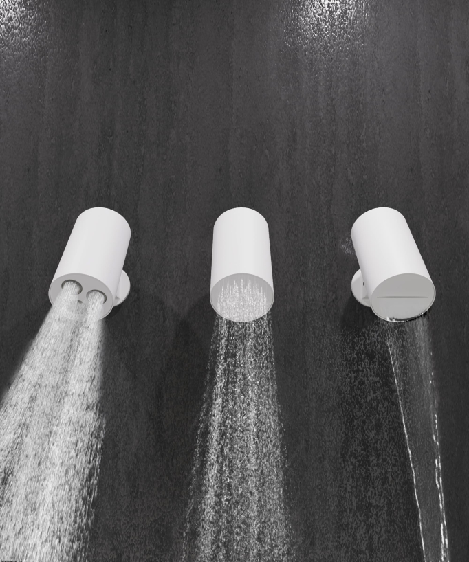 Thermostatic multi-spray shower pack with adjustable shower head White – Corbeau