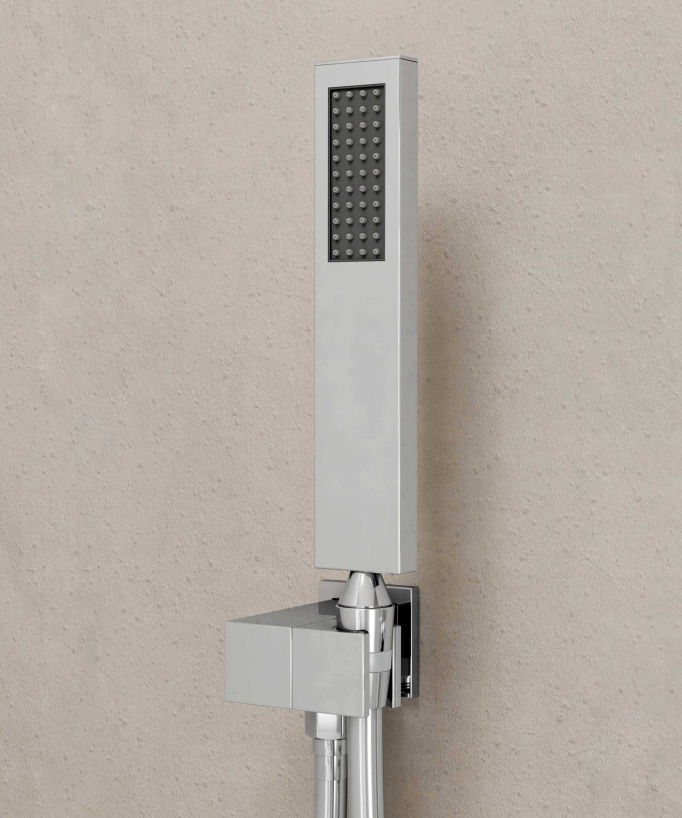 Concealed Shower and Bath Column with Waterfall Spout - Chrome - Thilia