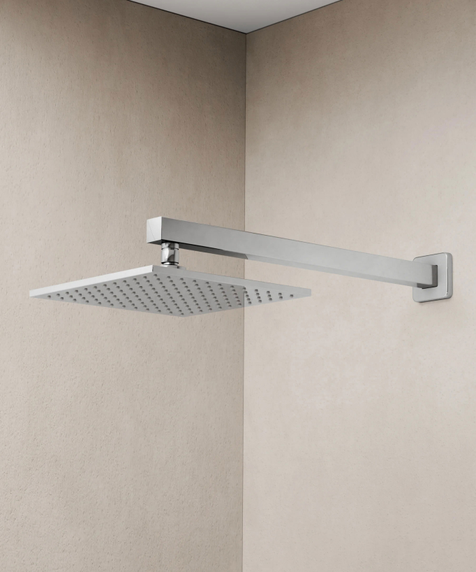 Concealed Shower and Bath Column with Waterfall Spout - Chrome - Thilia