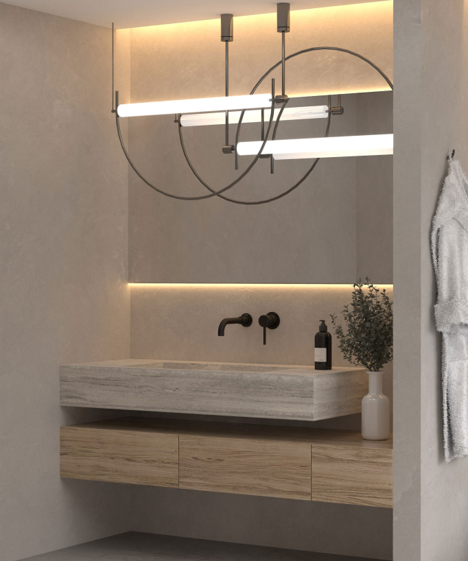 Wall-Mounted Basin Mixer, Black - Corbeau
