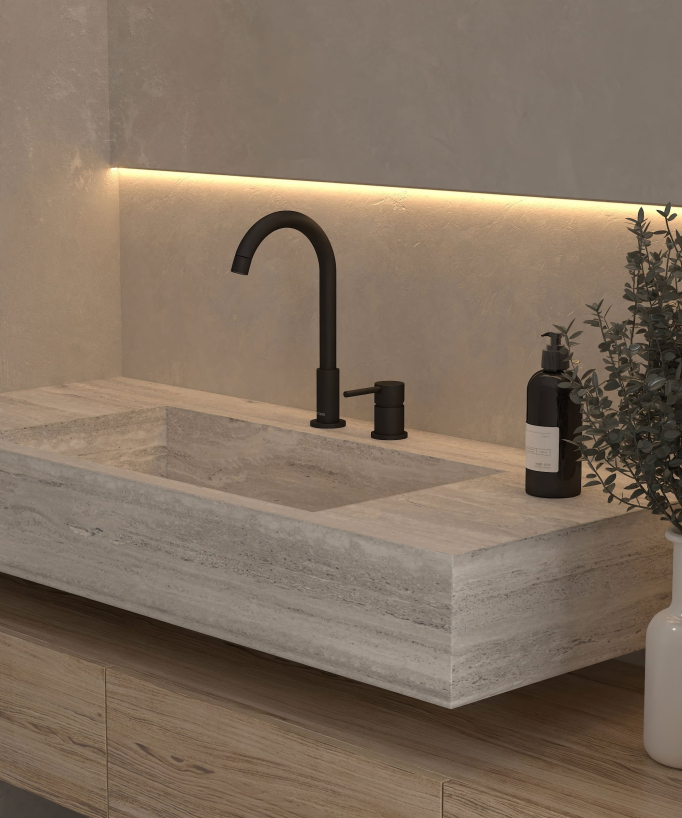 2-Hole Basin Mixer Tap - Corbeau