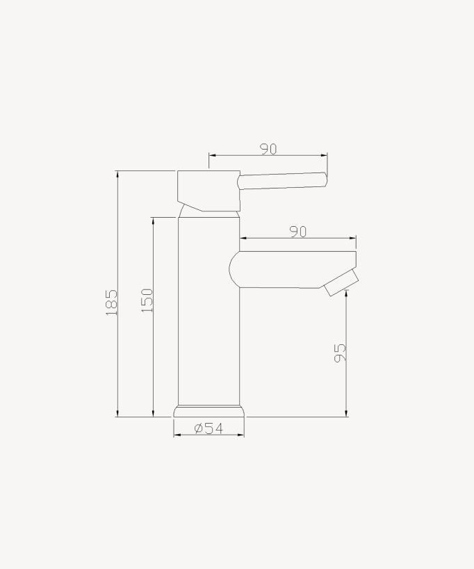 Basin Mixer Tap - Black