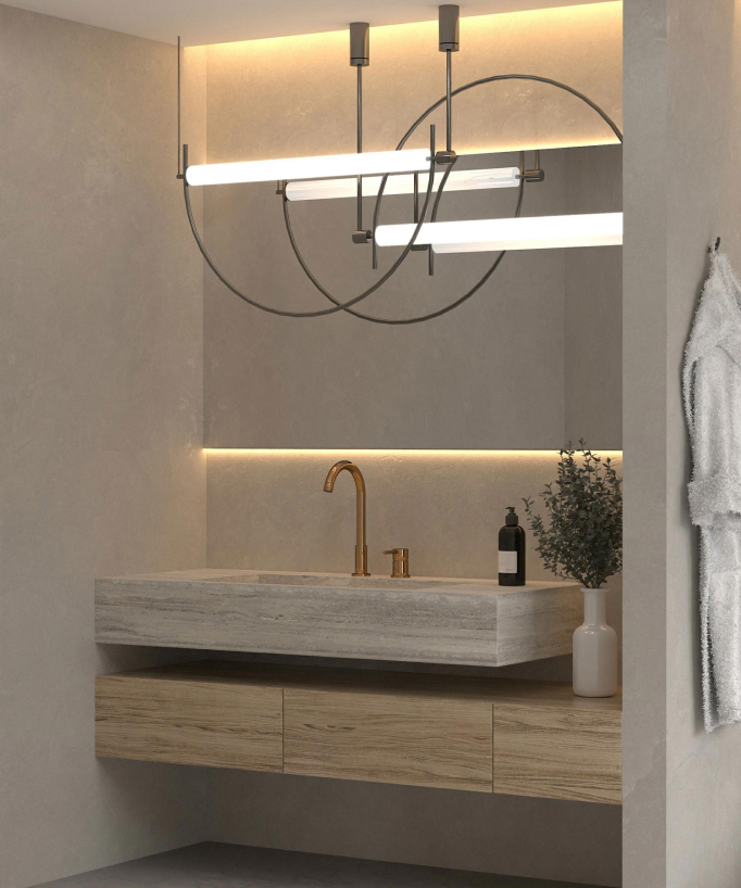 2-Hole Basin Mixer Tap, Rose Gold - Corbeau